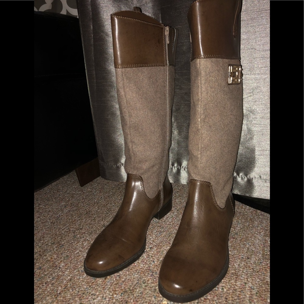 Tommy Hilfiger Leather Boots SZ 9